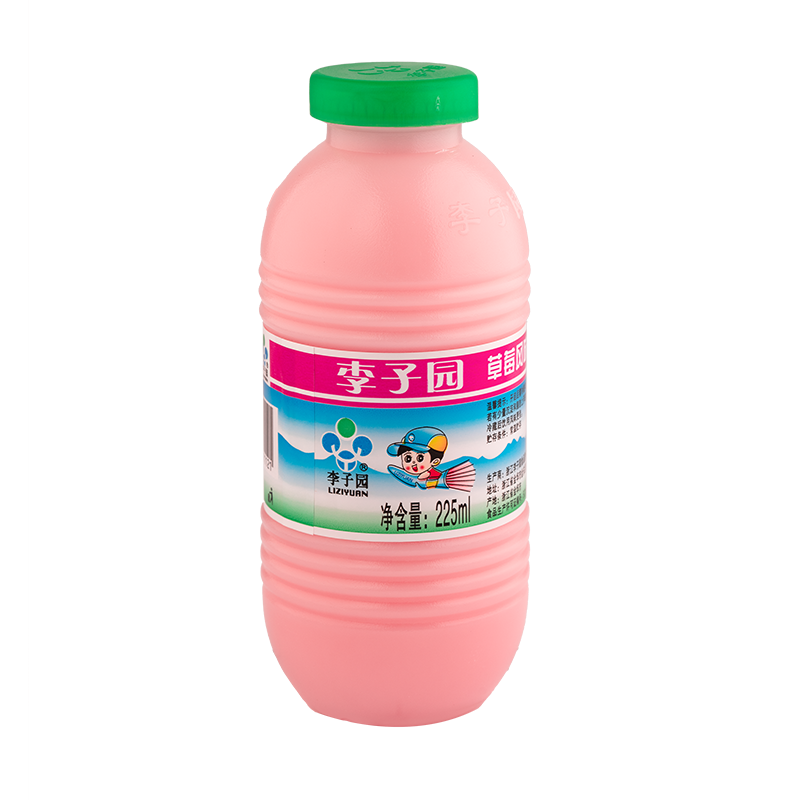 草莓风味乳饮料，单瓶净含量225ml