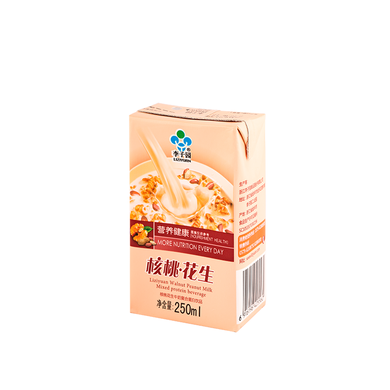 核桃花生牛奶复合蛋白饮品，单瓶净含量250ml